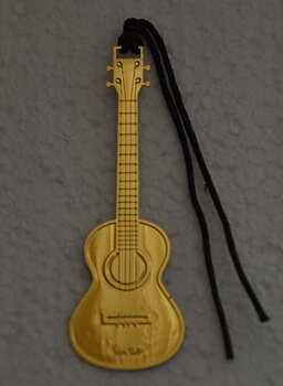 Bokmärke Ukulele Guld