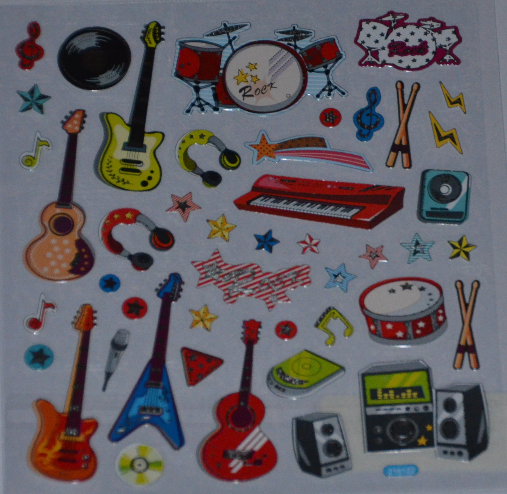 Musikstickers Rock