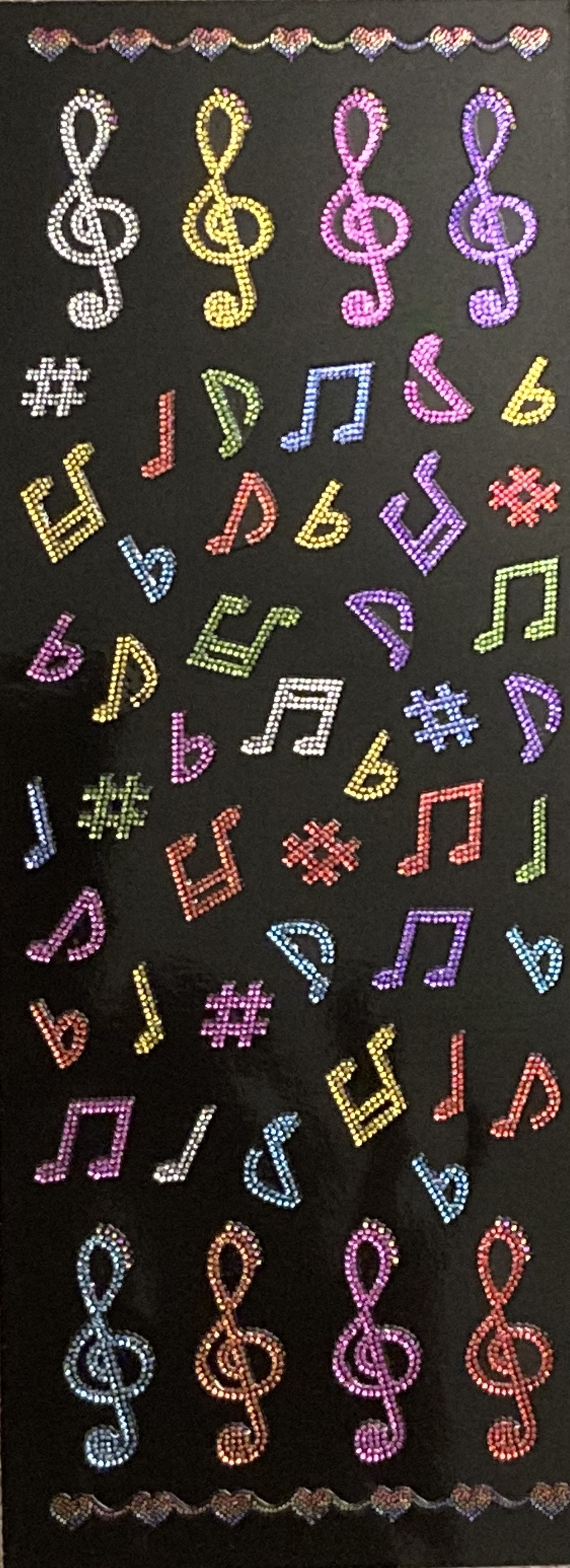 Stickers Musiktecken Glitter