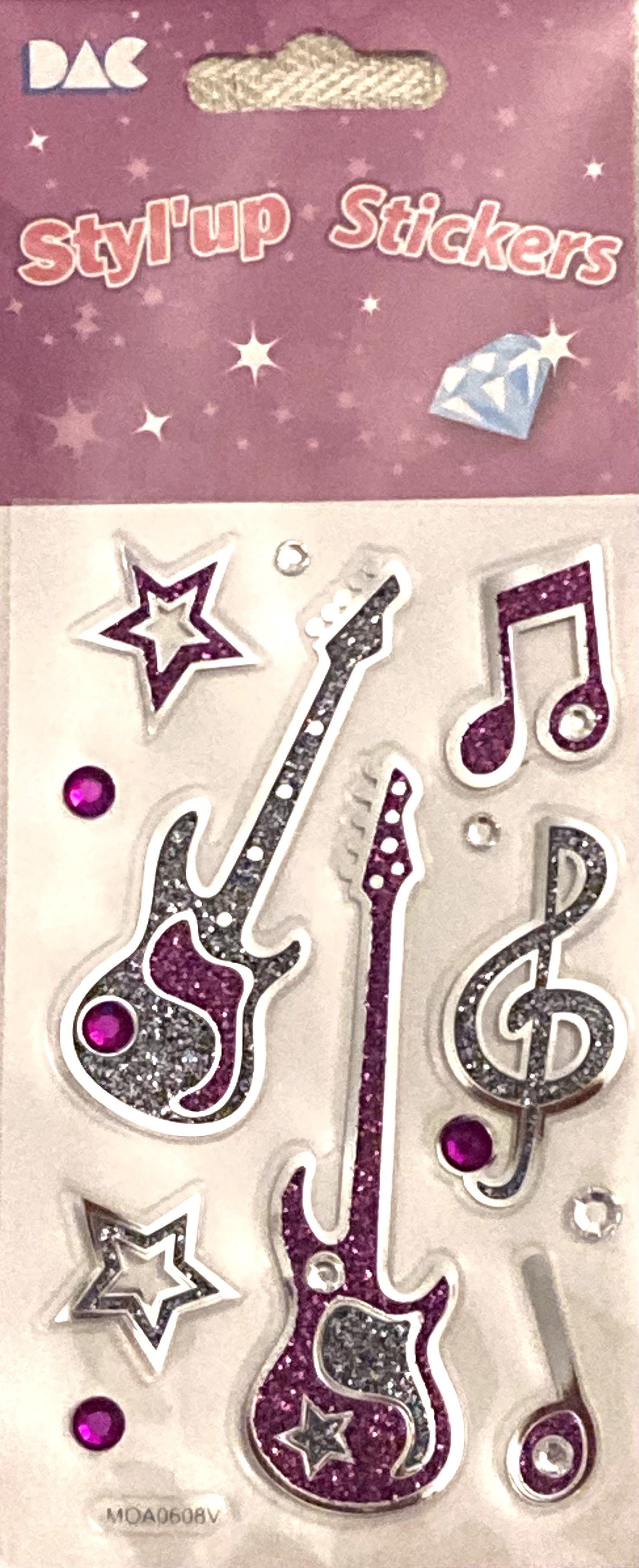 Stickers Gitarrer Glitter