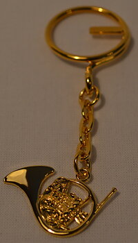 Nyckelring Guld Horn