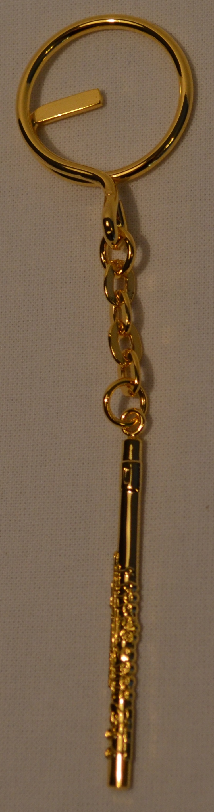 Nyckelring Guld Flöjt