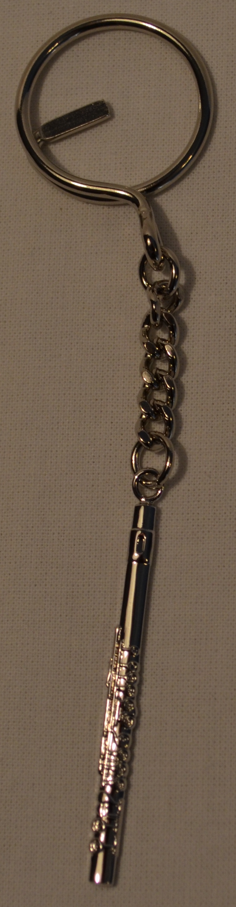 Nyckelring Silver Flöjt