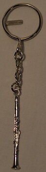 Nyckelring Silver Klarinett