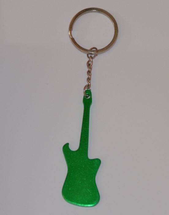 Nyckelring Metallic Gitarr Grön