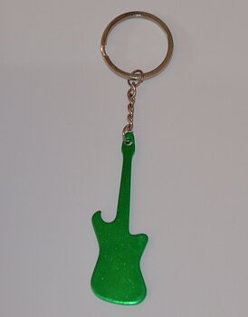 Nyckelring Metallic Gitarr Grön