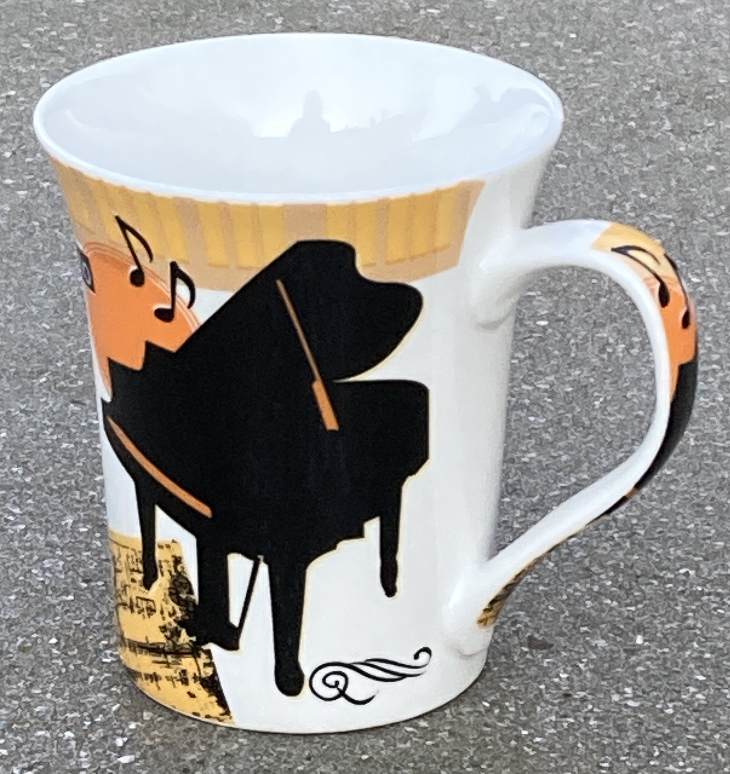 Mugg Gulsvart Piano