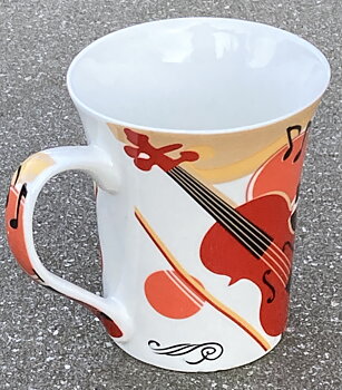 Mugg Gulröd Violin