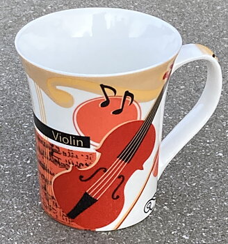 Mugg Gulröd Violin