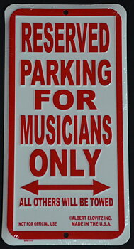 Parkeringsskylt Musiker