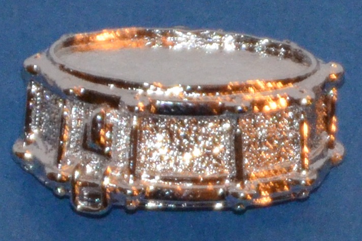 Pin Virveltrumma Silver