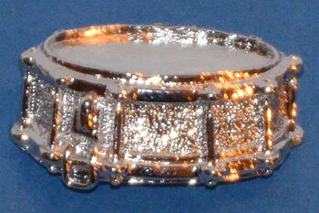 Pin Virveltrumma Silver