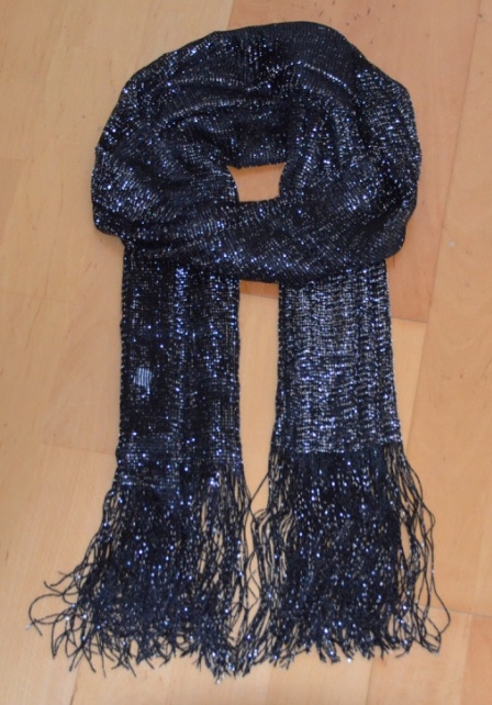 Scarf Glittrande Svart