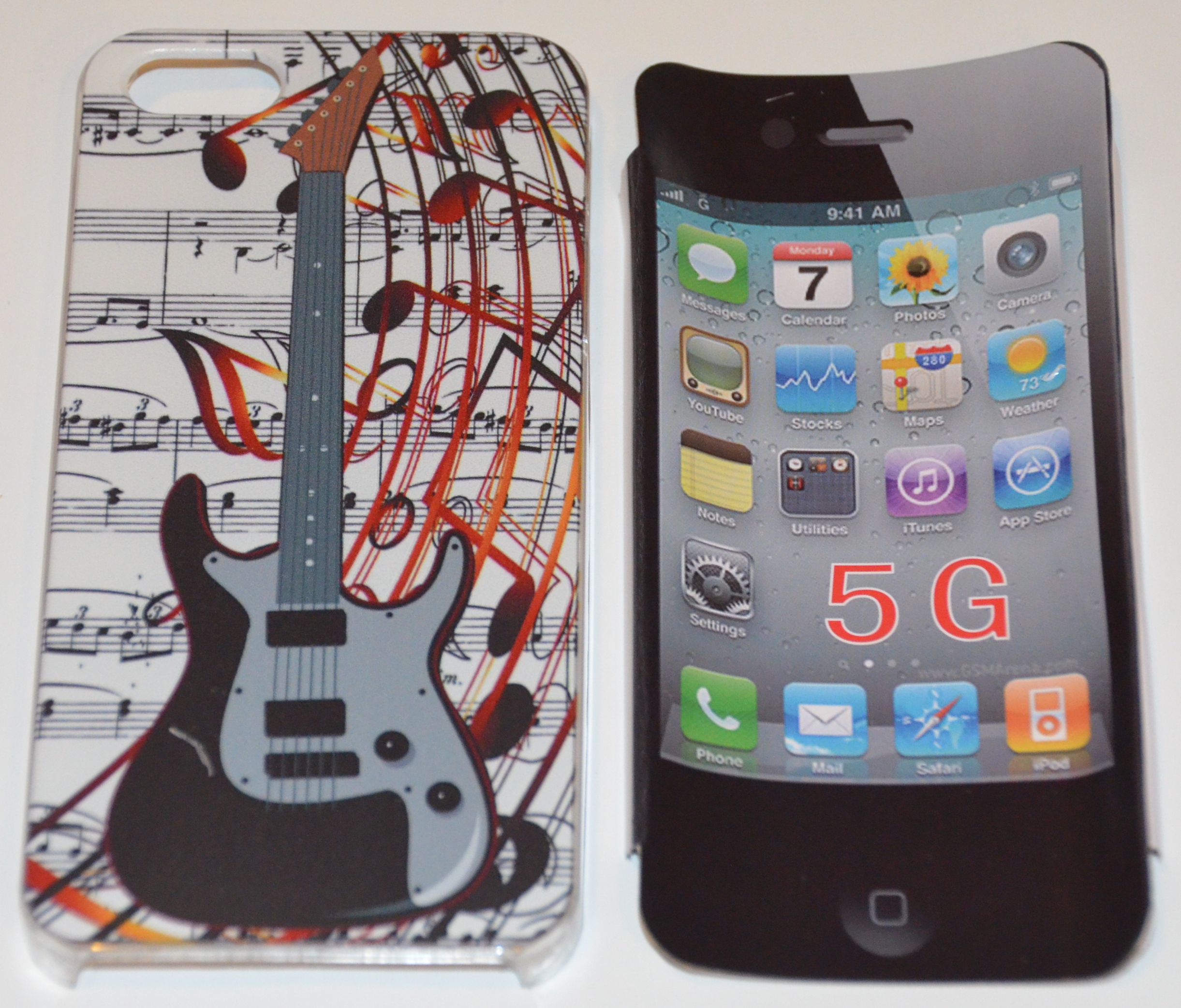 Mobilskal till iPhone 5 Svart Gitarr