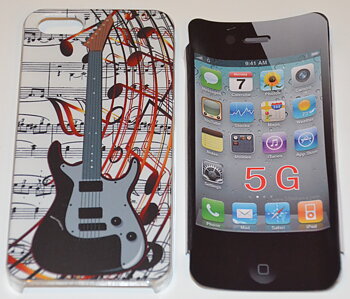 Mobilskal till iPhone 5 Svart Gitarr