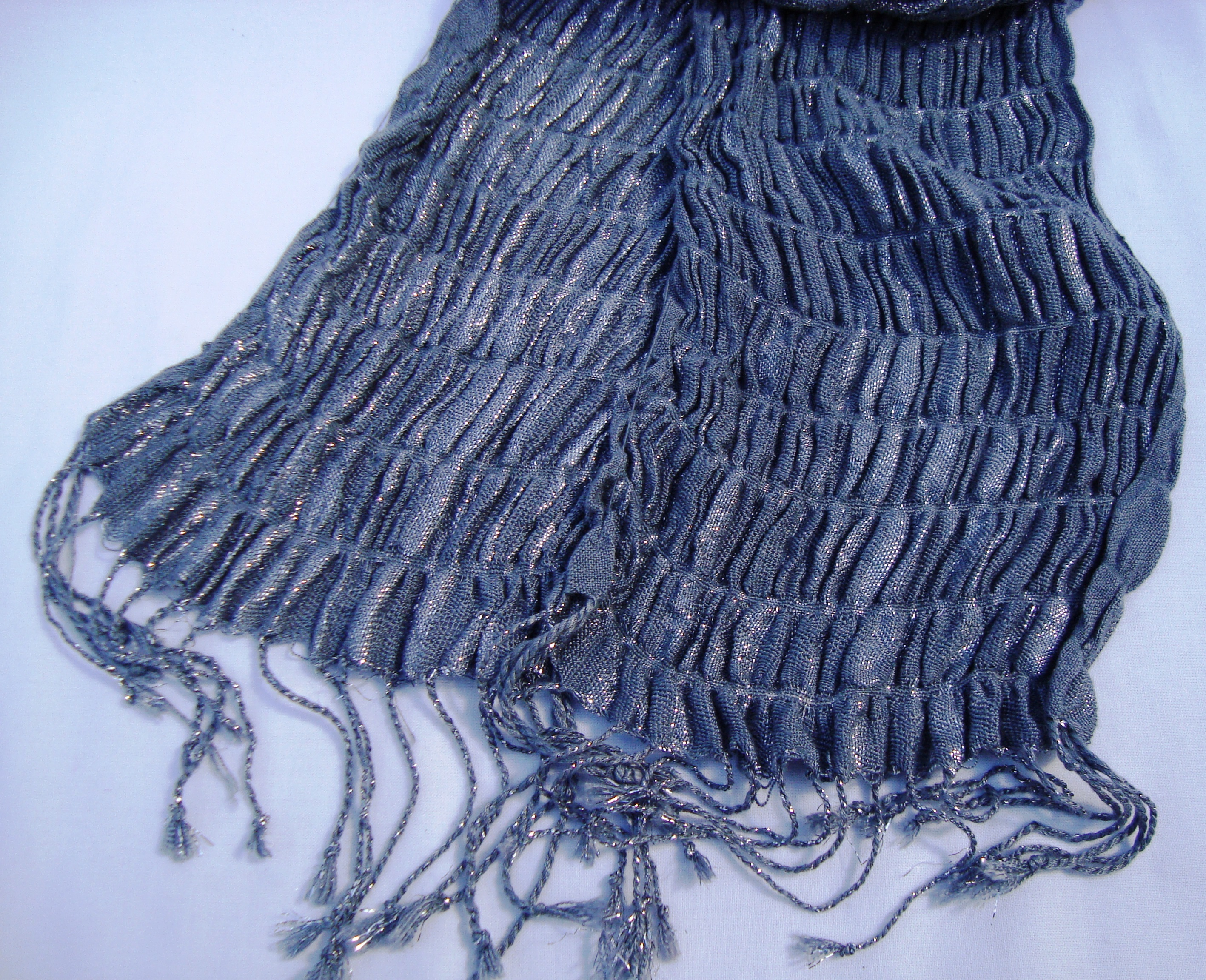 Scarf Silverrand Gråblå - 2