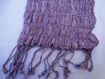 Scarf Silverrand Ljuslila