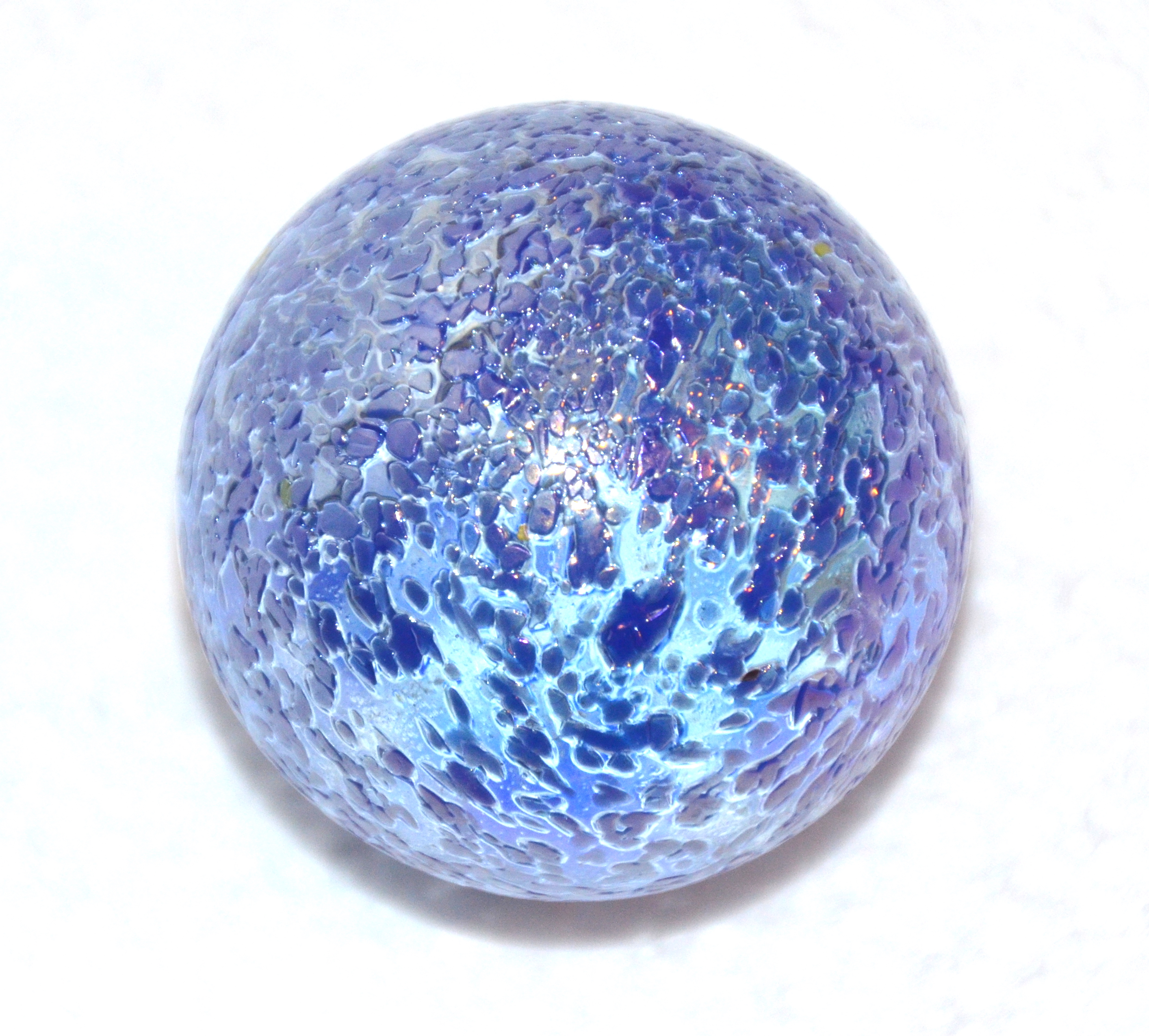 Spelkula Glitter Blå 42 mm