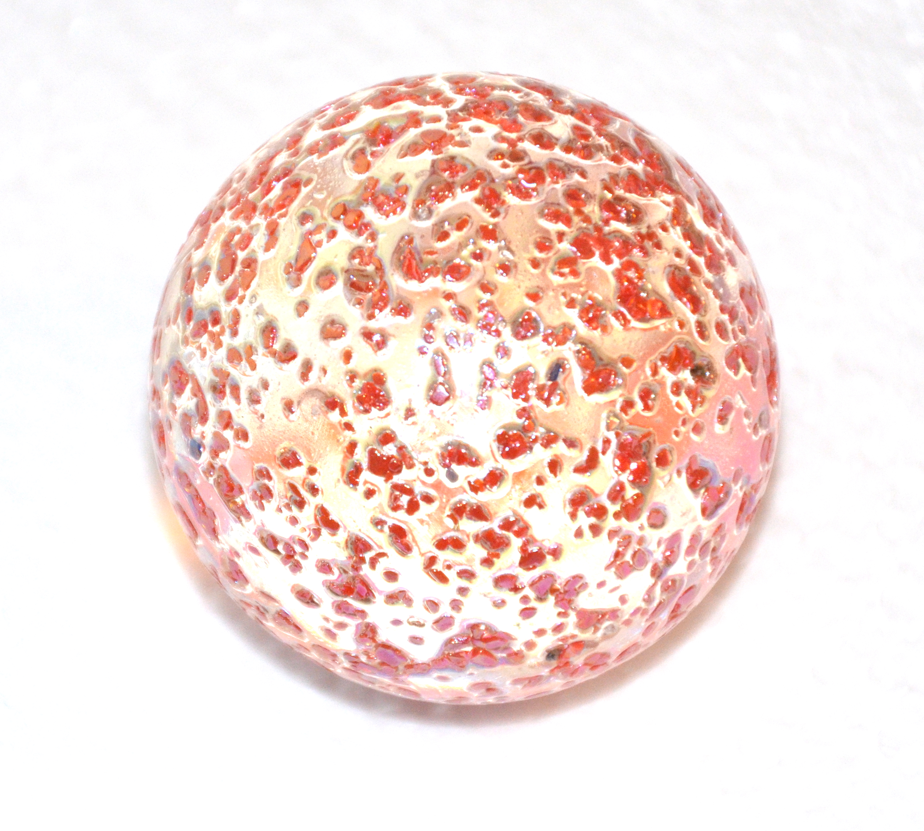Spelkula Glitter Röd 50 mm