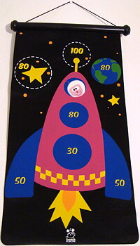 Magnetpiltavla Astronaut/Rymdraket