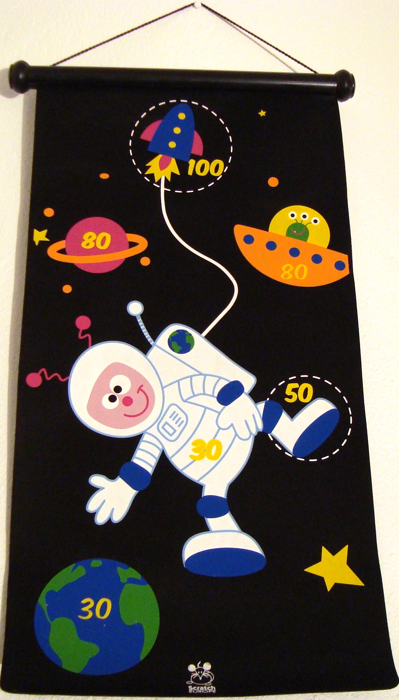 Magnetpiltavla Astronaut/Rymdraket