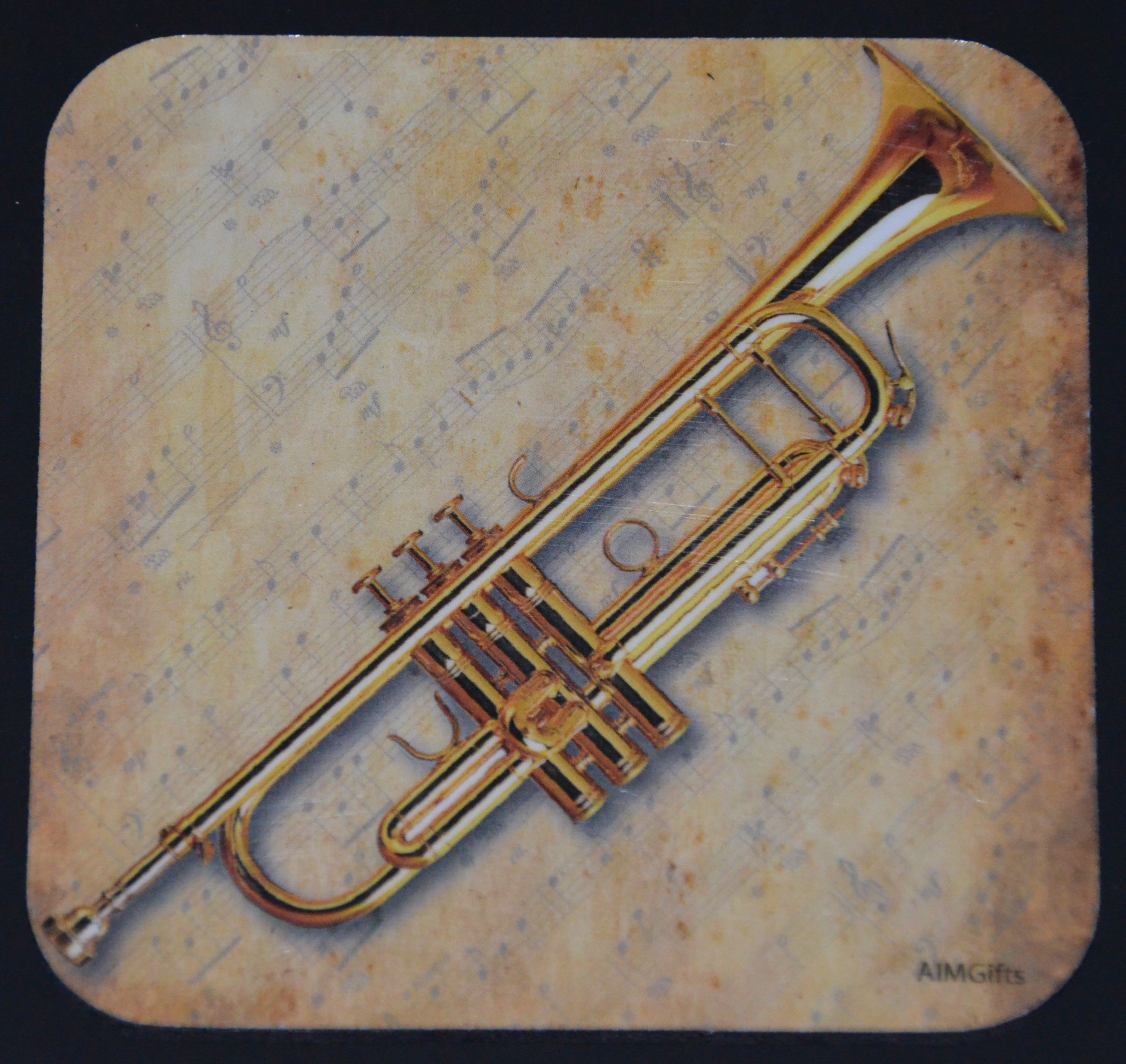 Glasunderlägg Trumpet