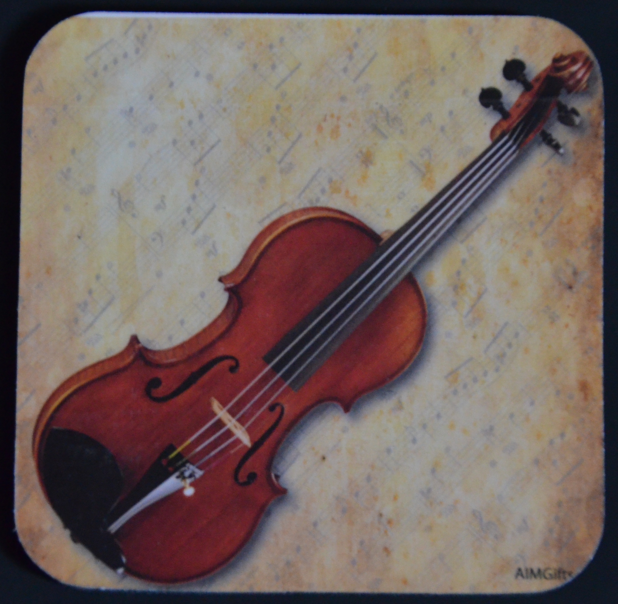 Glasunderlägg Violin