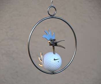 Golffågel Plymhår Hängande