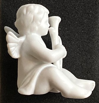 Porslinsfigur Ängel Med Baryton