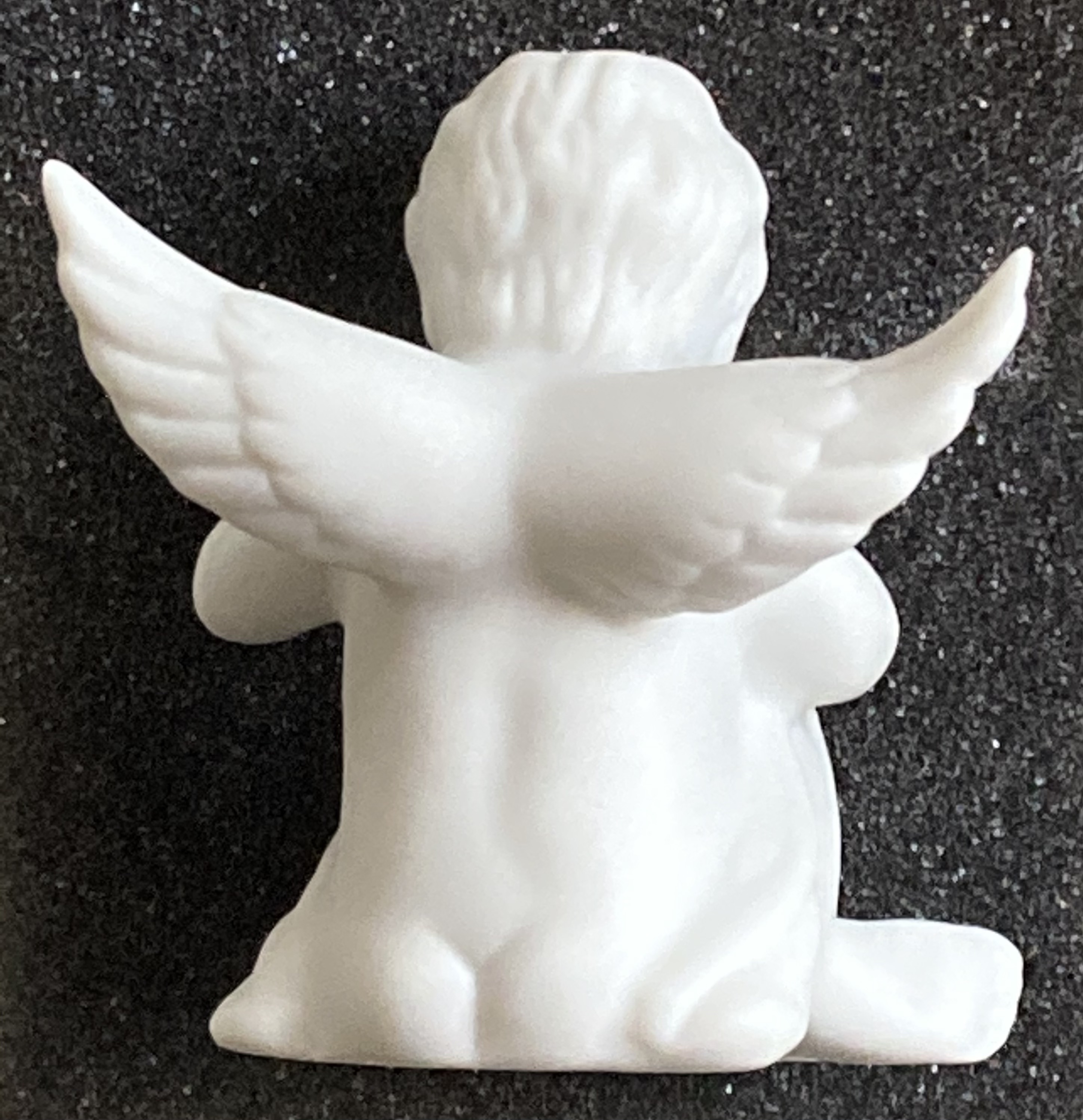 Porslinsfigur Ängel Med Panflöjt - 3
