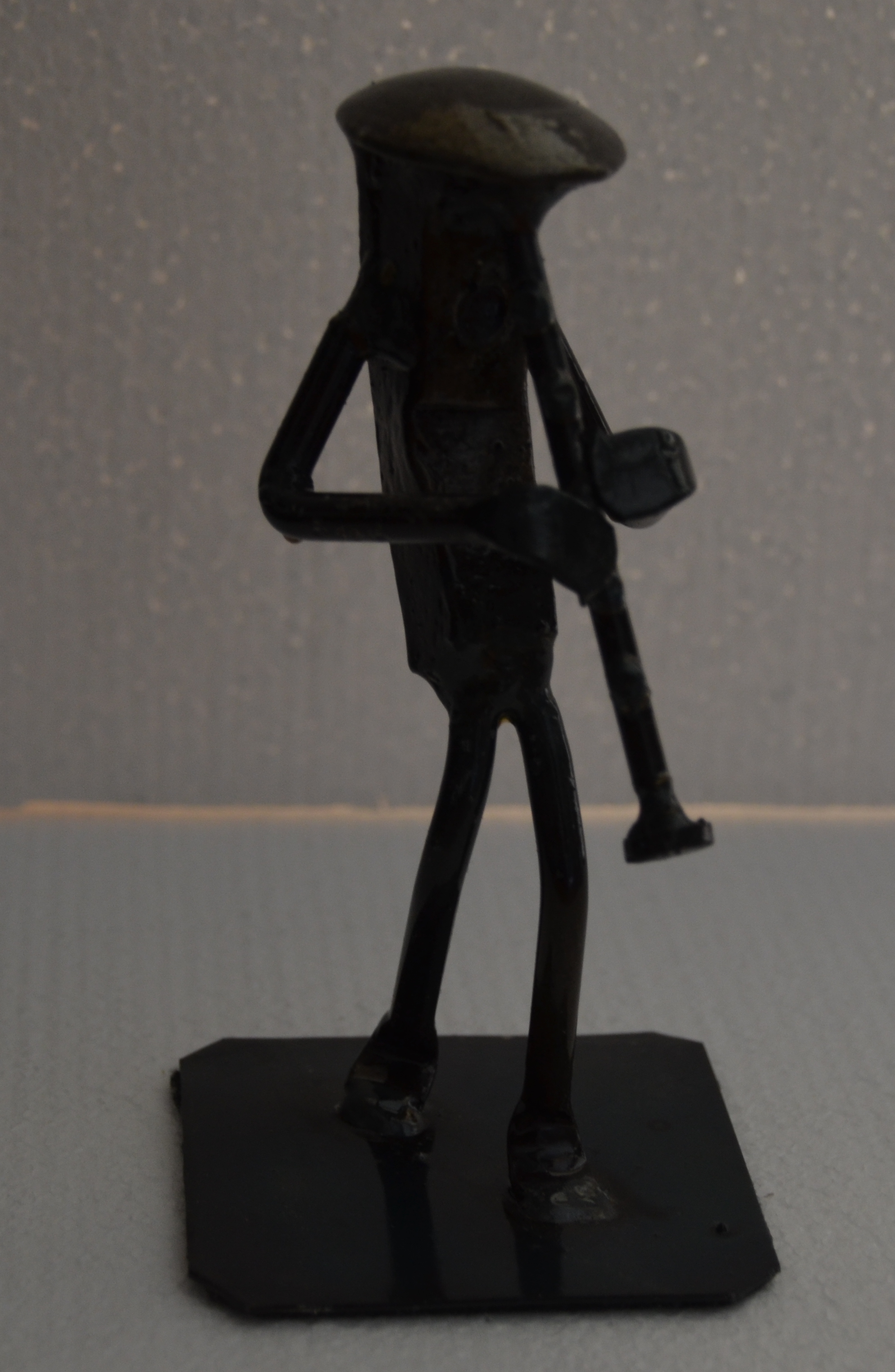 Metallfigur Klarinettist - 2