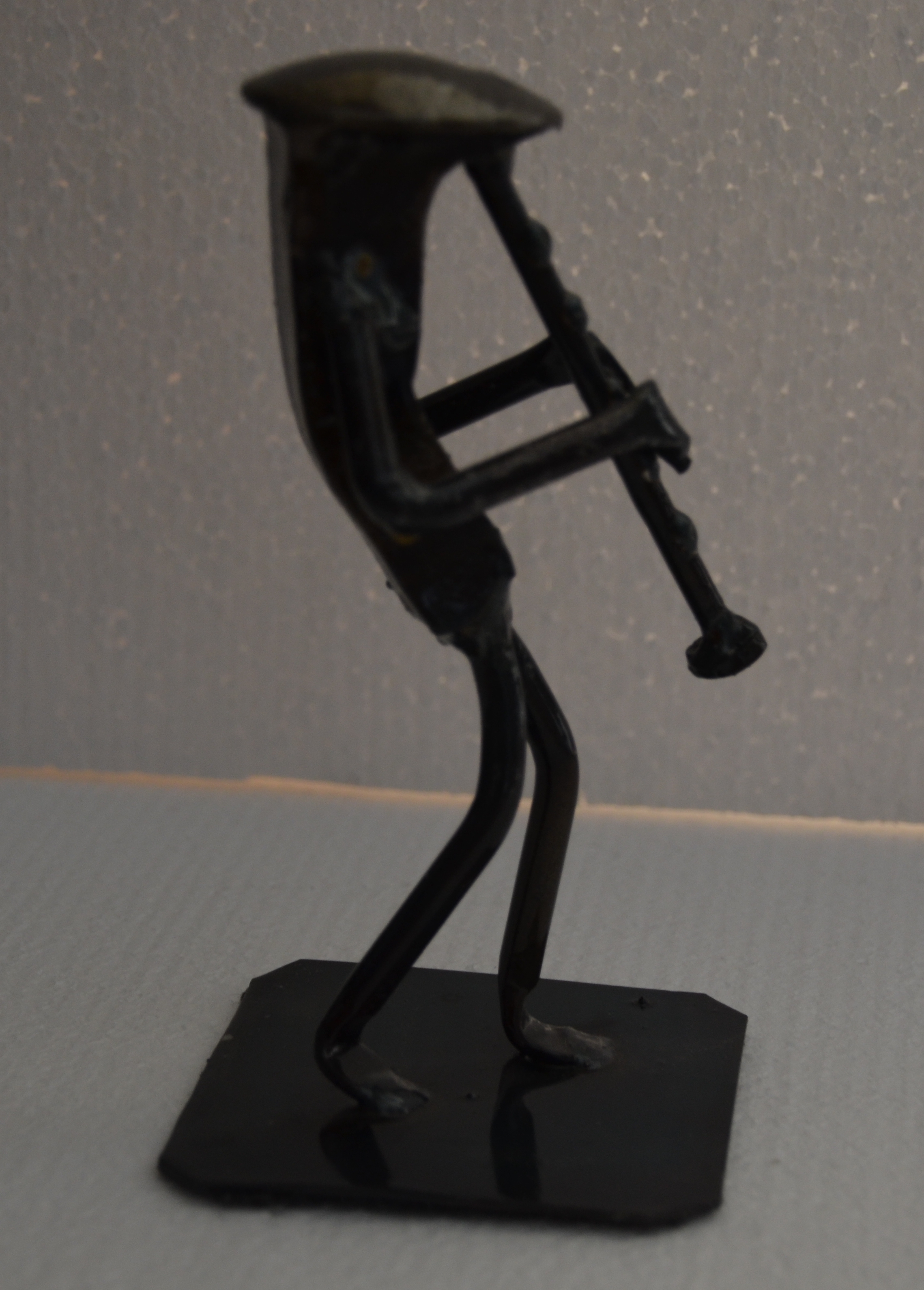 Metallfigur Klarinettist