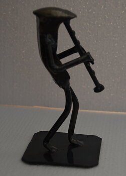 Metallfigur Klarinettist