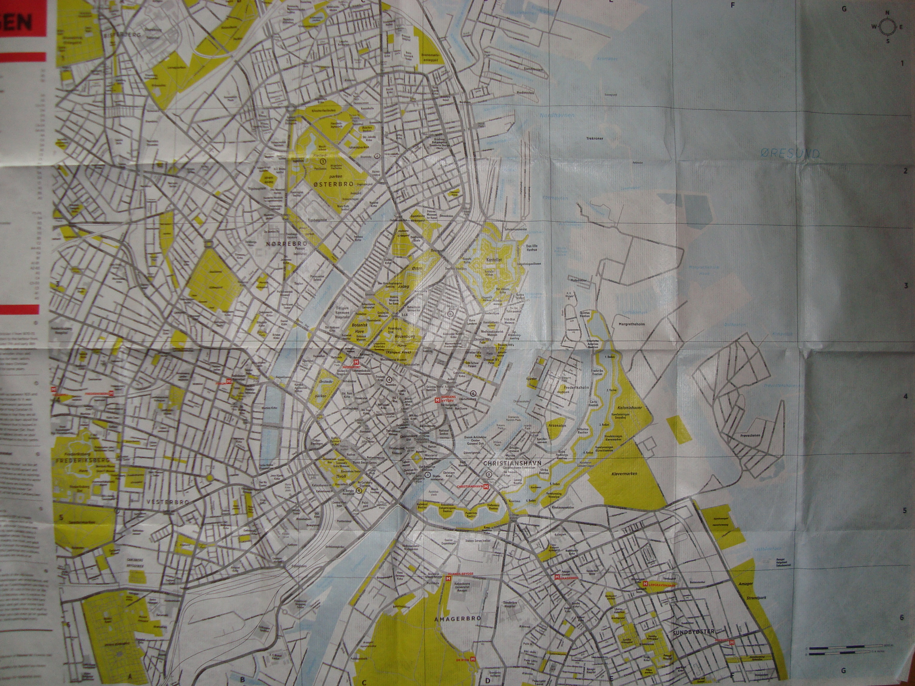 Karta Crumpled City Copenhagen - 3