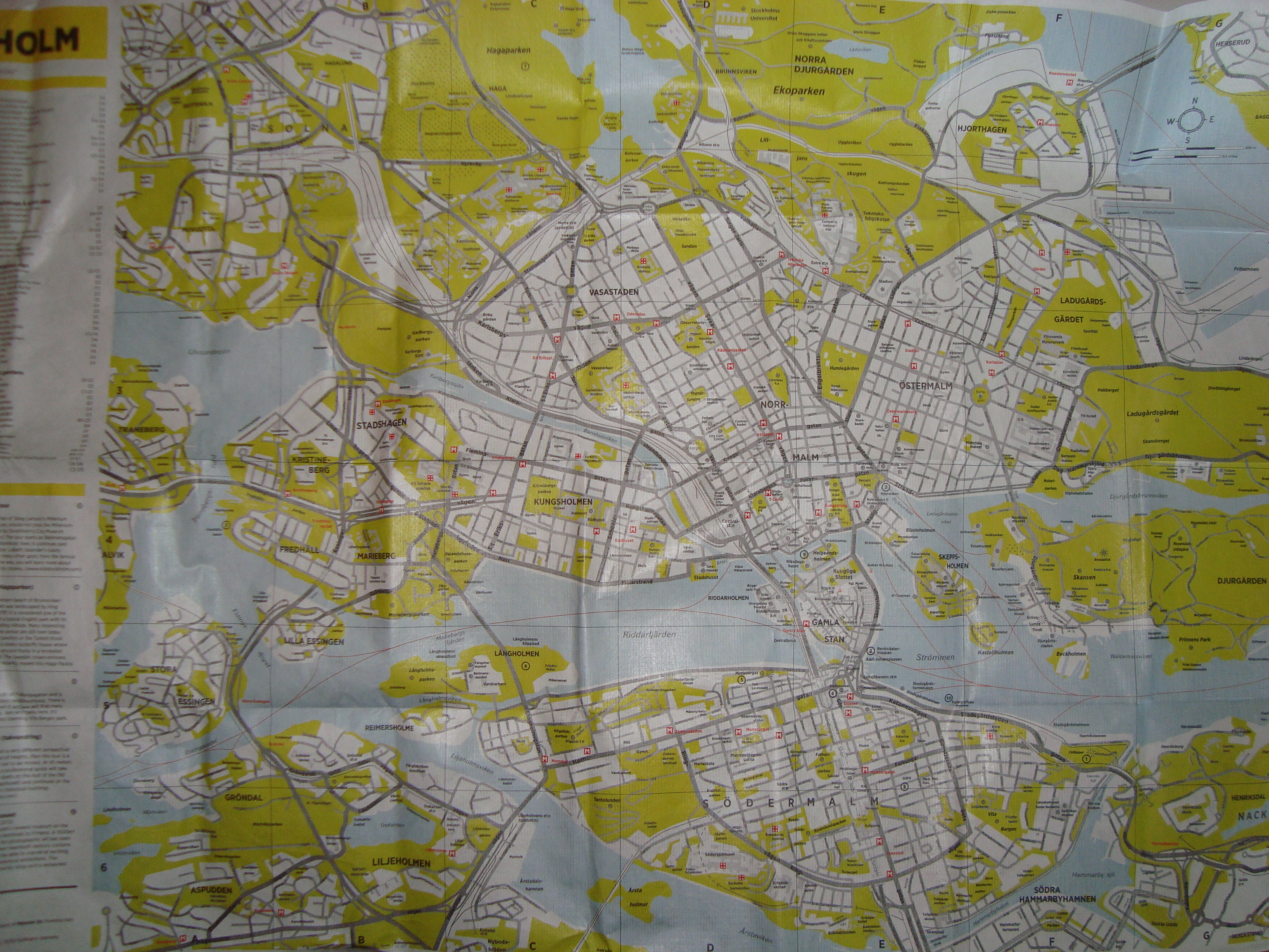 Karta Crumpled City Stockholm - 3
