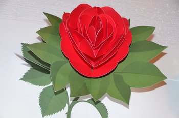 Kort 3D-Ros Pop-Up