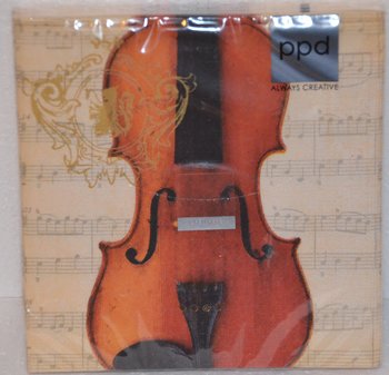 Servett 6 Violin På Noter