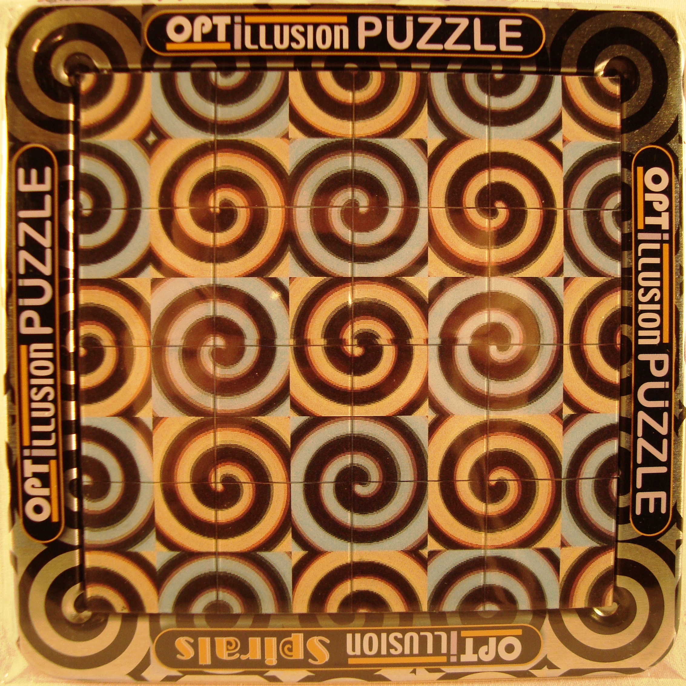 Pussel Optisk Illusion Spiraler