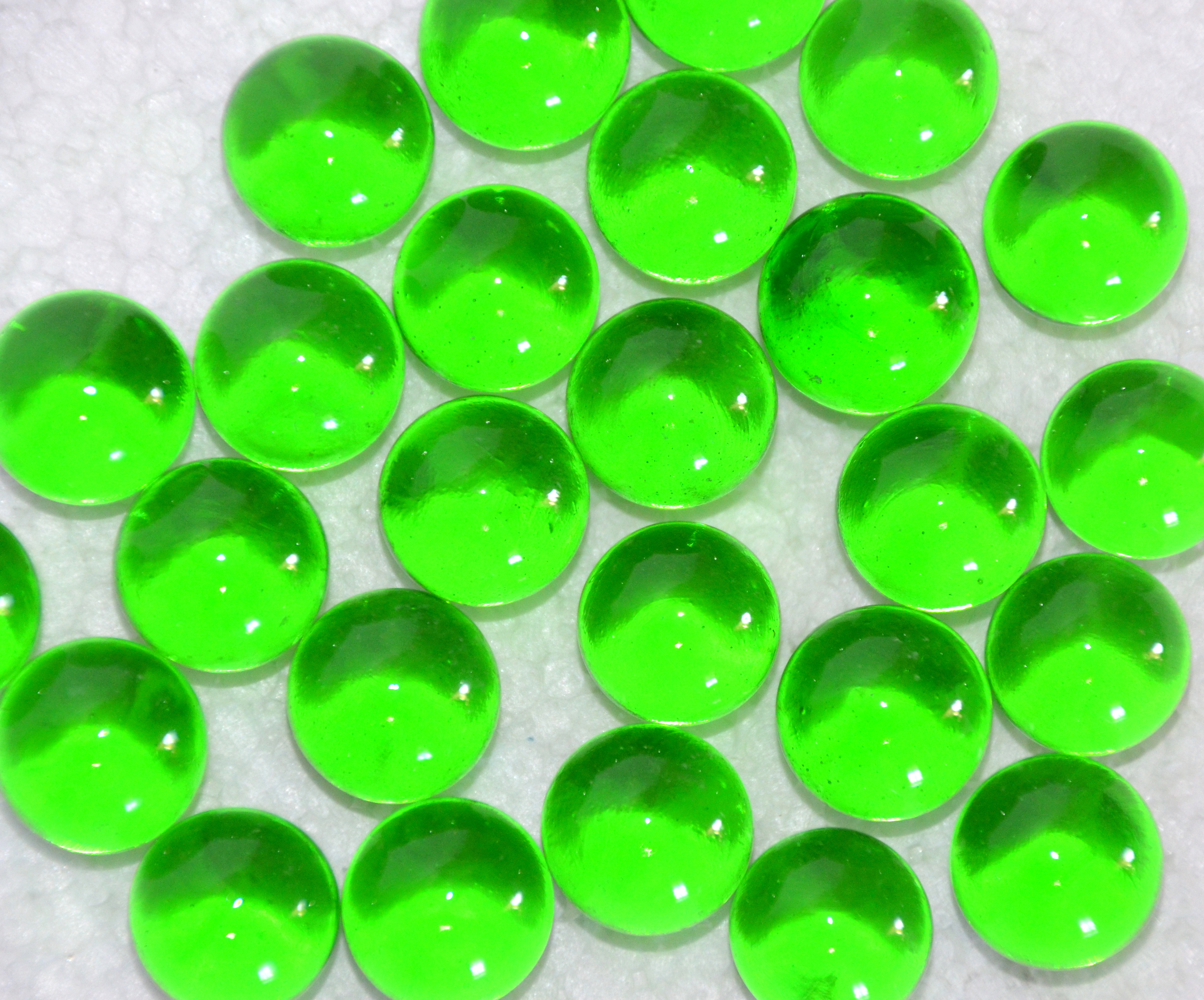 Spelkula Glas Grön 16 mm