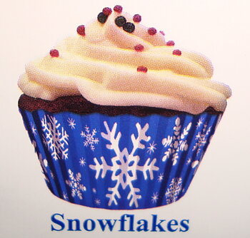 Cupcakeformar Snöflinga