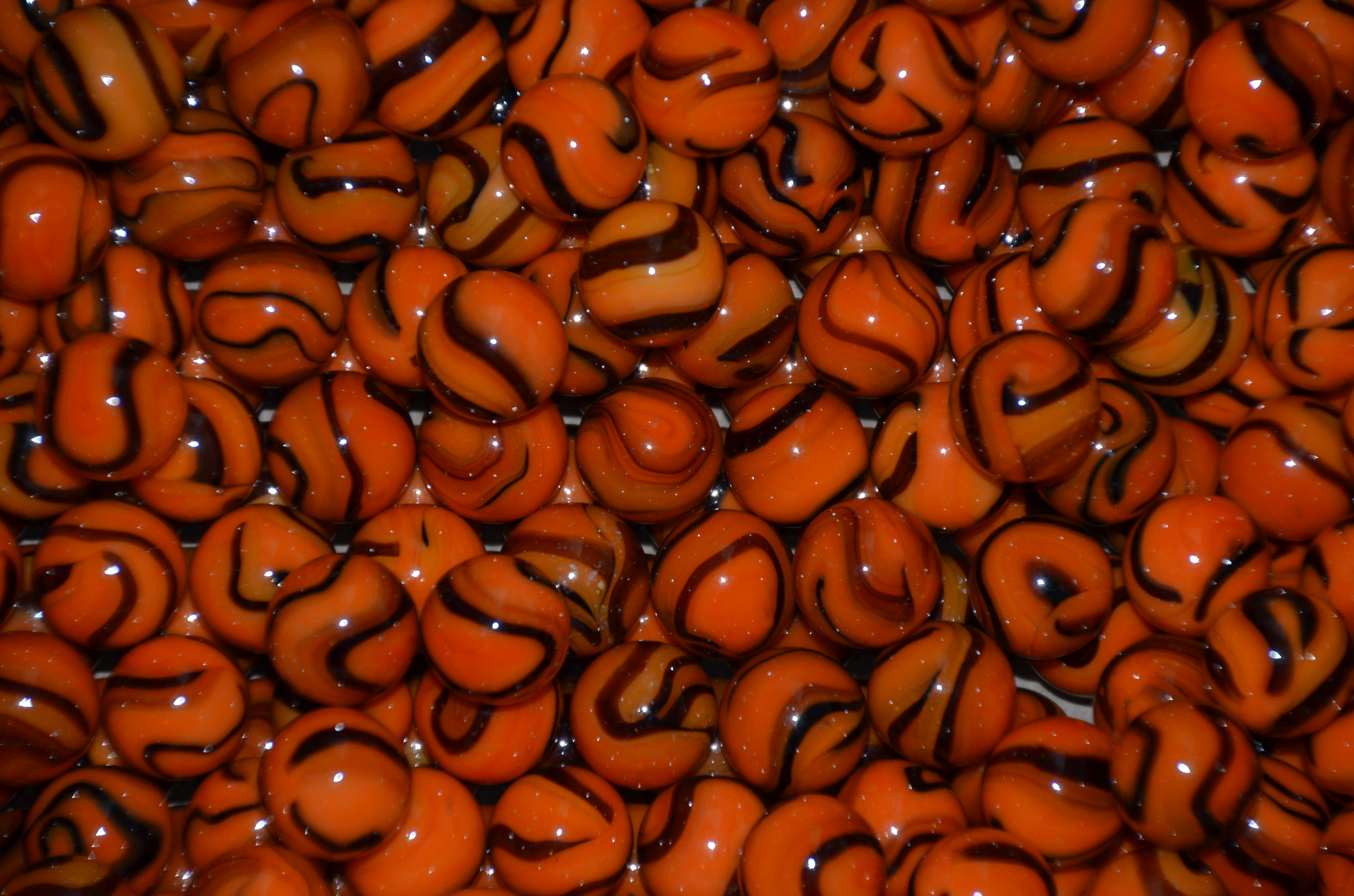 Spelkula Orange-Svart 16 mm