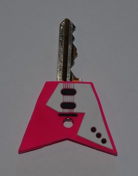 Nyckelmarkör Rosa Elgitarr