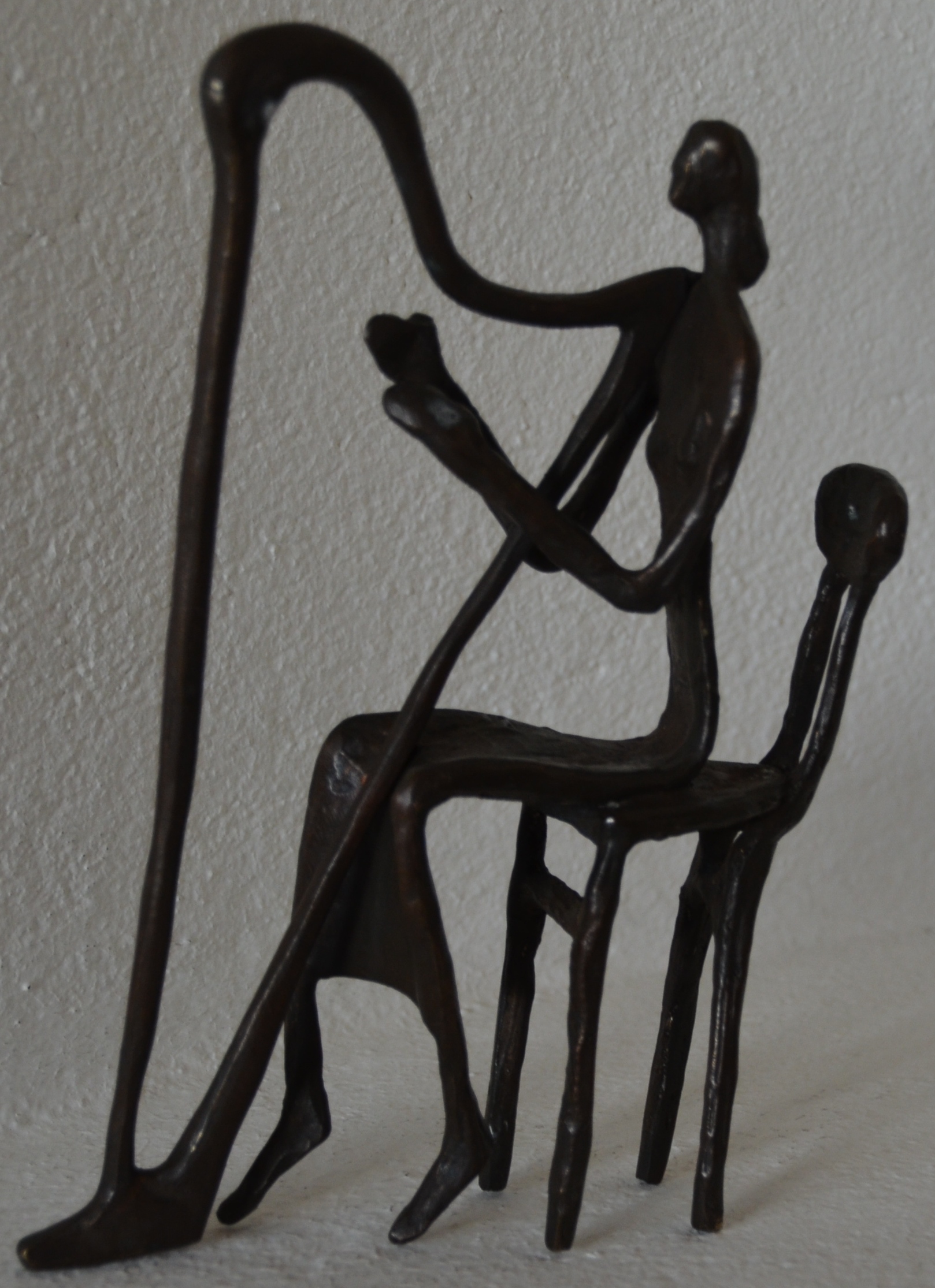Bronsfigur Harpa