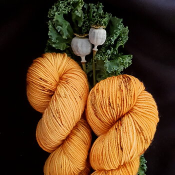 Handfärgat Merino Sport 100g  Freckled Pumpkin