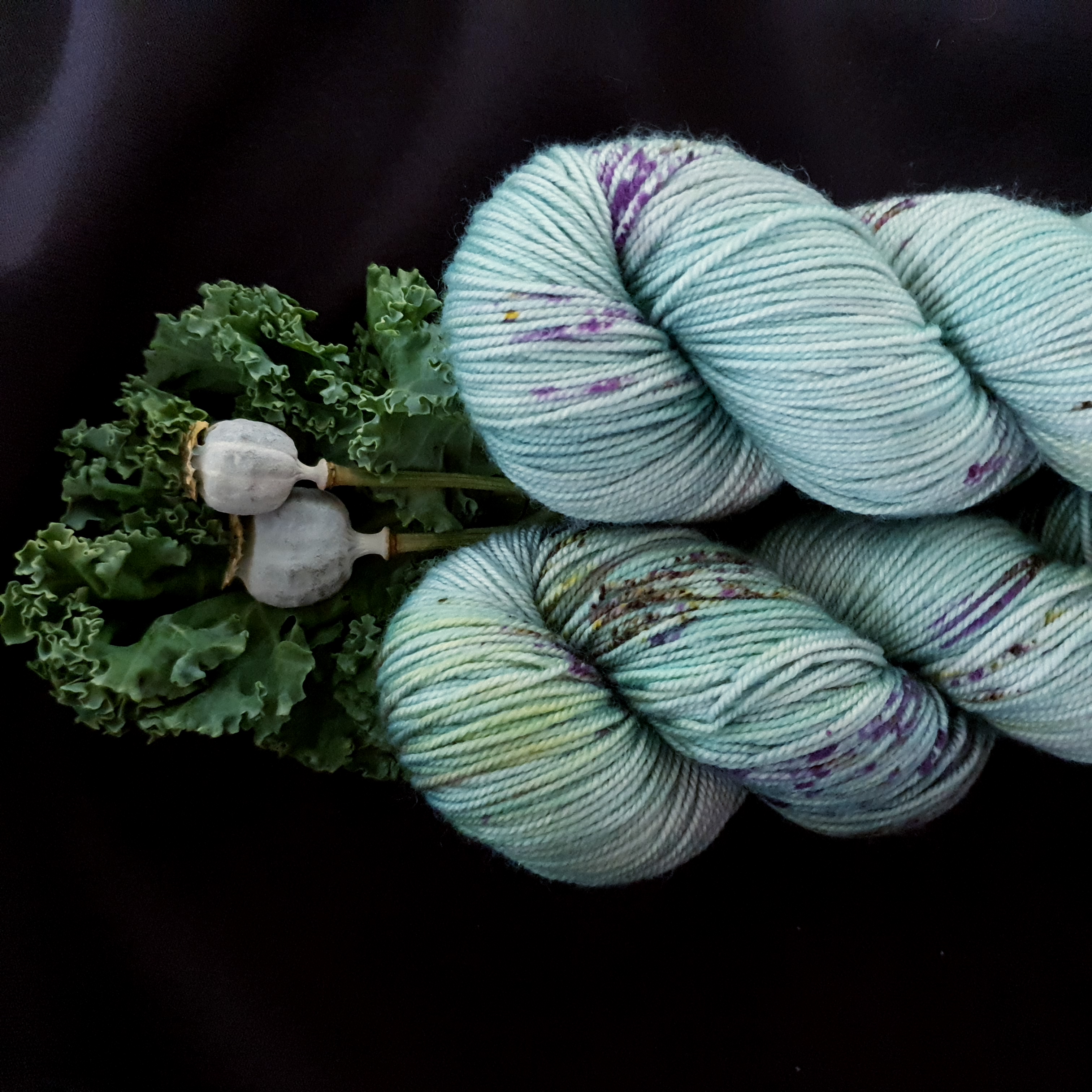 Handfärgat Merino Sport 100g  Artichoke Flower