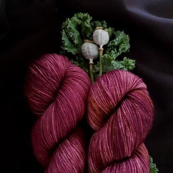 Handfärgat Merino Sport 100g  Ferocious Fig
