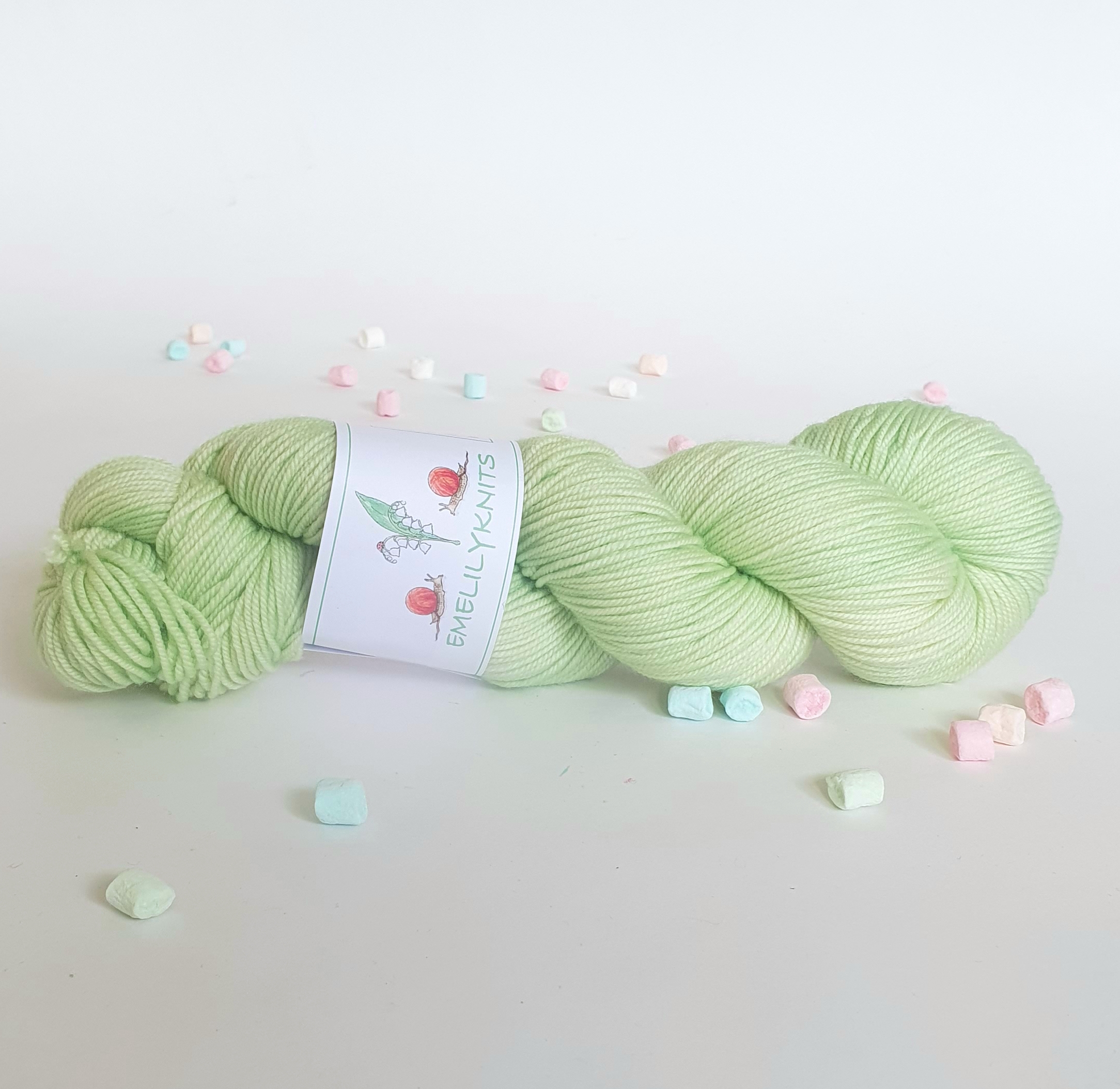 Handfärgat Merino Sport 100g  Pear