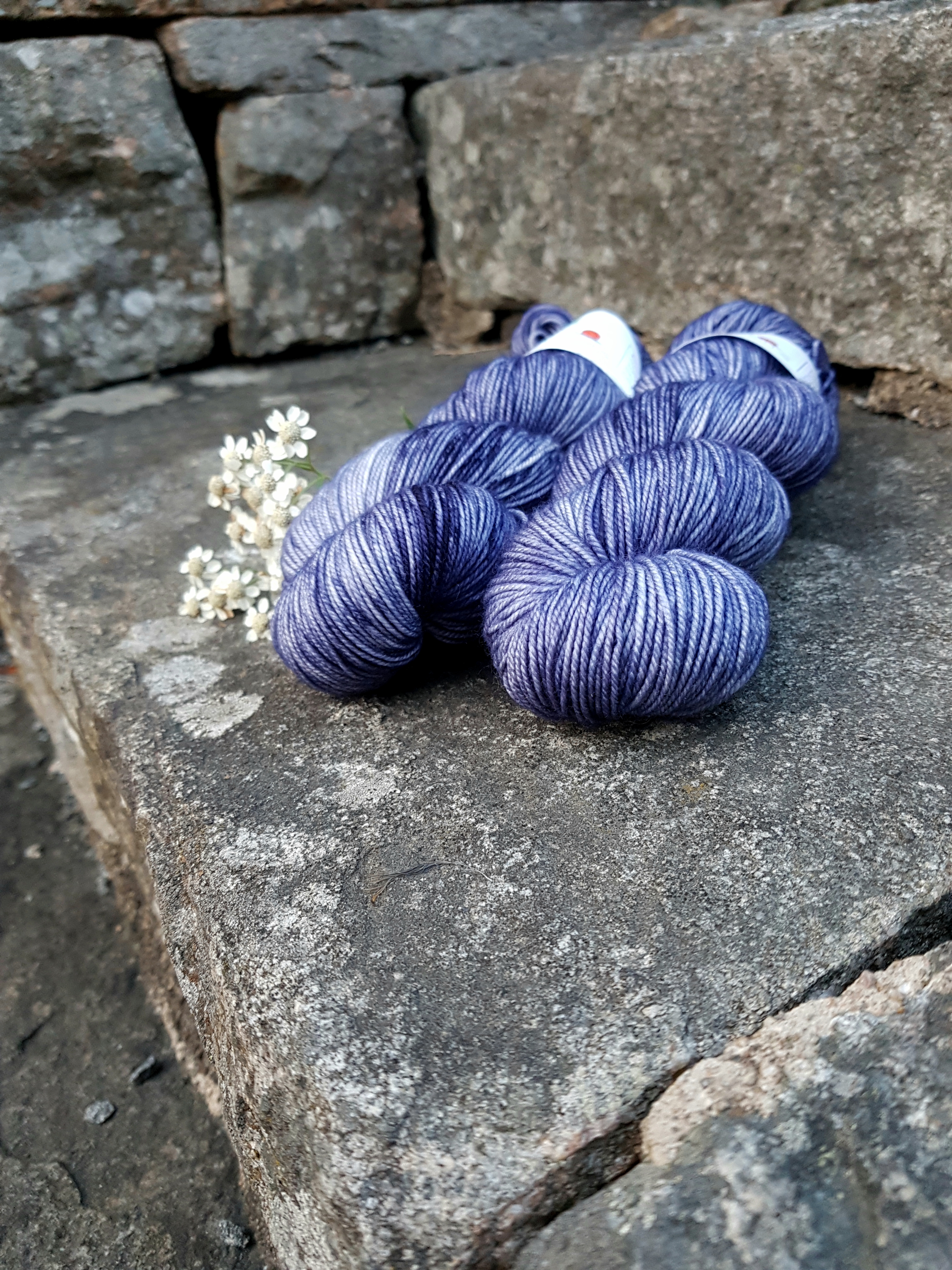 Handfärgat Merino Sport 100g  Seaside Rendezvous