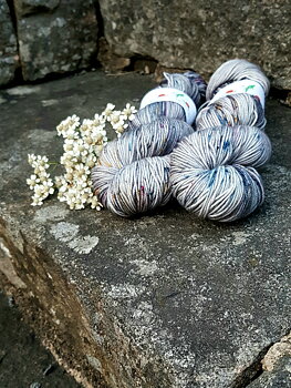 Handfärgat Merino Sport 100g  Crazy Shark