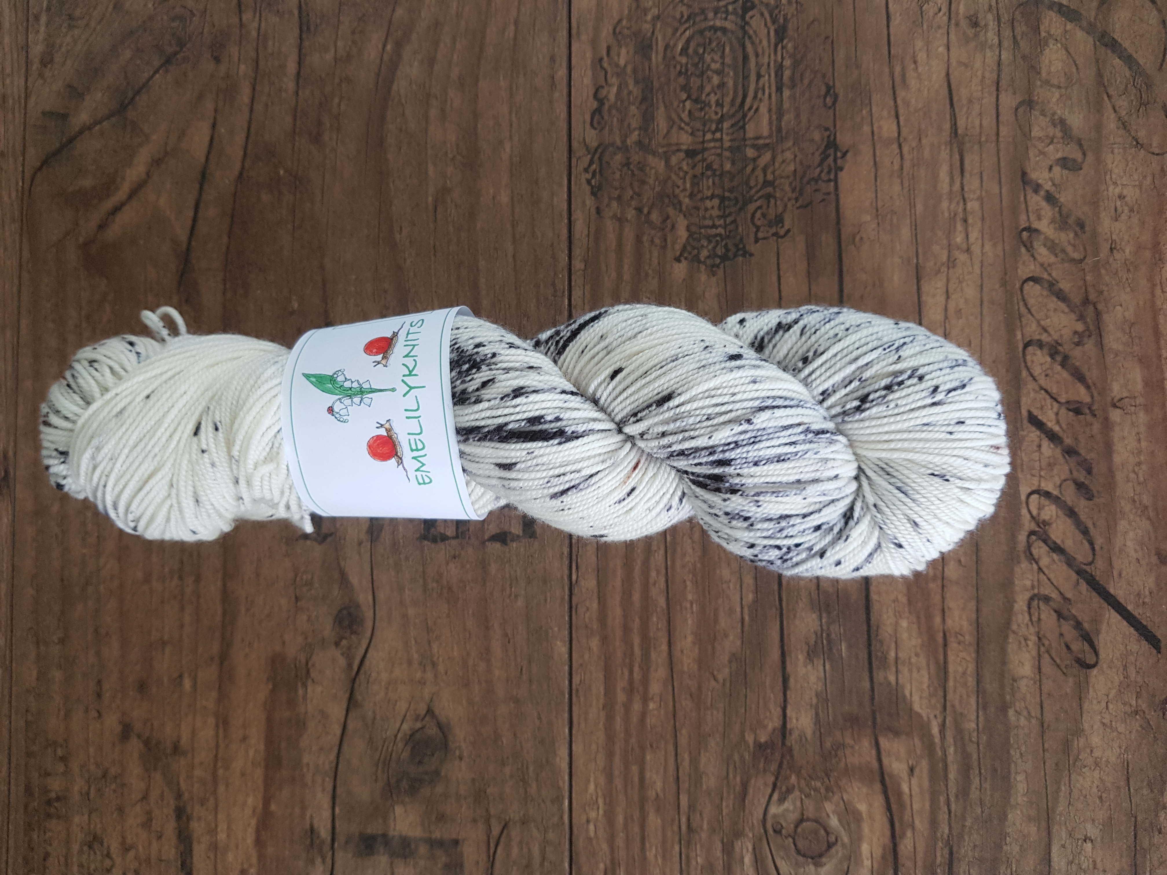 Handfärgat Merino Sport 100g Liqourice - 2